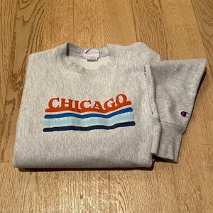 Alice & Wonder Chicago Retro Stripe Champion Sweatshirt